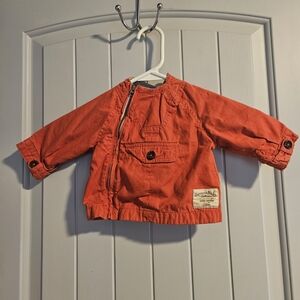 OshKosh B'gosh Bright Orange Baby Zip Jacket